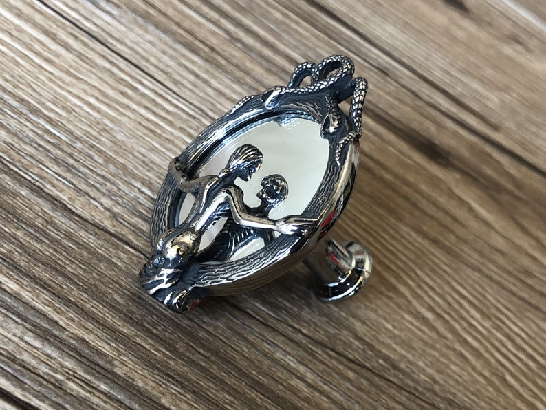 Silver Hiphop Magic Mirror Drawer knobs / Dresser Etsy