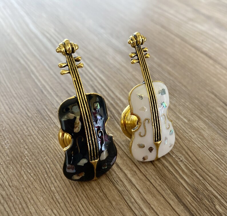 Violin Natural Shell Drawer Knobs / Furniture Knobs With Rope Etsy