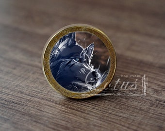 Wolf—Handmade Vintage Antique Drawer Knobs Pulls Handles/Dresser Knobs Cabinet Pull handles / Furniture Hardware