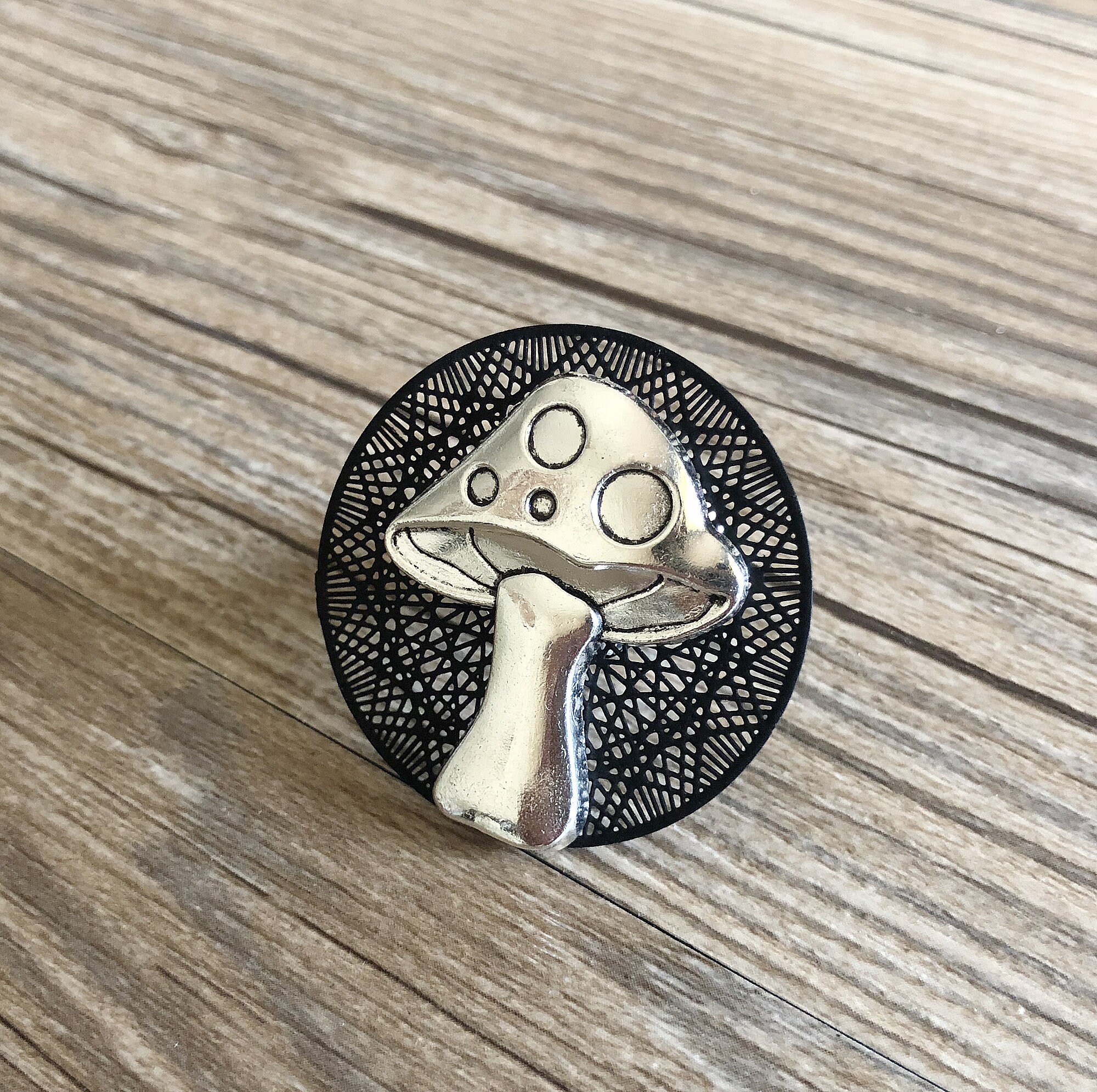 Silver Mushroom Drawer Knobs / Mushroom / Gothic Home Etsy