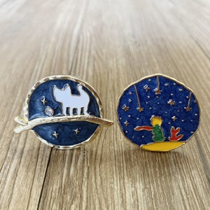 Enamel Starry Sky drawer knobs / Starry sky Book cabinet / Gothic Home Decor / Furniture Hardware,Z-843