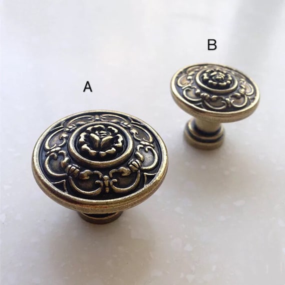 Love  Retro Bronze Dresser Knobs  Cabinet Knobs  Furniture Knobs  5 Colors to Choose  Customized