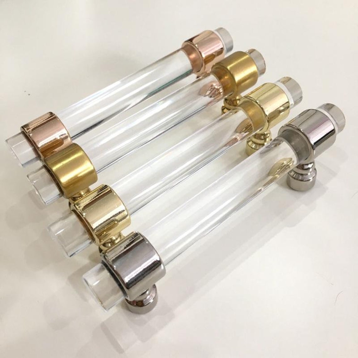 Modern Simple Transparent Acrylic Pull Dresser Pull Etsy