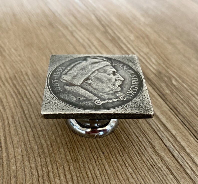 Antique Silver Coin Drawer Knobs / Furniture Knobs Silver Etsy