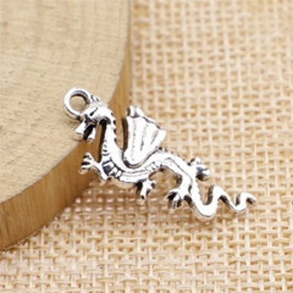  Dragon Charms for Jewelry Making Handmade Supplies for