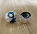 Enamel Sun and Moon drawer knobs / Starry sky cabinet / Gothic Home Decor / Furniture Hardware,Z-502 
