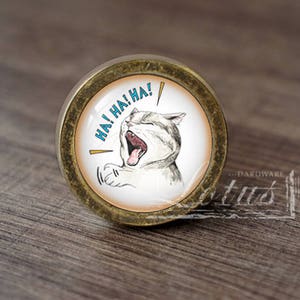 Cat-Glass Cabochon Bronze Cabinet Dresser Knobs pull / Dresser Knobs Cabinet Pull handles /Cabinet Knobs / Furniture Hardware