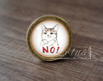 Cat-Glass Cabochon Bronze Cabinet Dresser Knobs pull / Dresser Knobs Cabinet Pull handles /Cabinet Knobs / Furniture Hardware