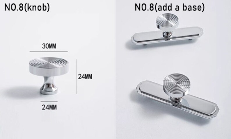 Krommade mässingshandgjorda lådknoppar/byråknoppar/skåpshandtag/möbelbeslag, CP-1720 NO.8