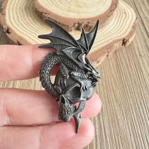 Flying Dagon/Skull drawer knobs /Punk/Hip-hop/Stainless steel knob/Gothic Home Decor / Furniture Hardware,Z-1171