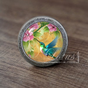 Hummingbird—Handmade Vintage Antique Drawer Knobs Pulls Handles/Dresser Knobs Cabinet Pull handles / Furniture Hardware