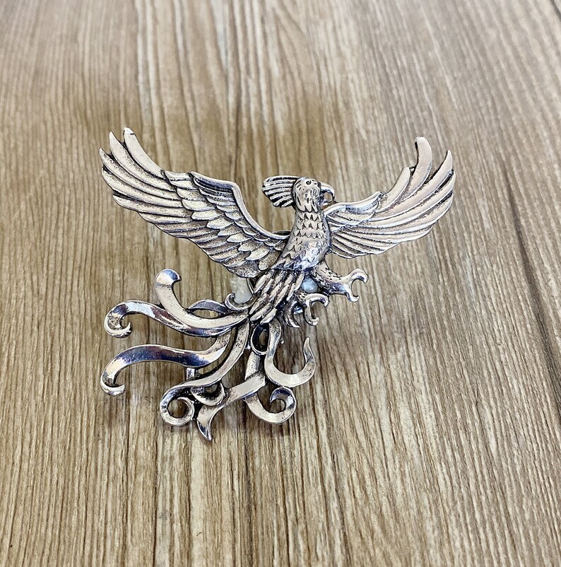 Silver Phoenix Drawer Knobs / Phoenix / Gothic Home Etsy