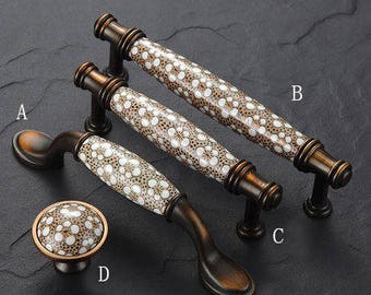 Antique  Knobs Drawer Knob Dresser Knobs Ceramic Knobs / Kitchen Cabinet Knobs Pull Handle Decorative Furniture Hardware