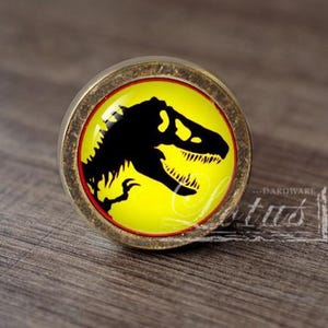 Dinosaurie - Handgjorda vintage antika lådknoppar/möbelbeslag