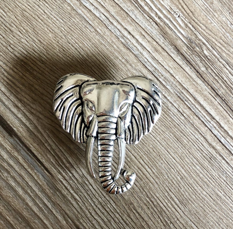 Silver Elephant Drawer Knobs / Elephant / Gothic Home Etsy