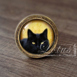 Black Cat—Handmade Vintage Antique Drawer Knobs Pulls Handles/Dresser Knobs Cabinet Pull handles / Furniture Hardware