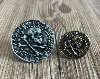 Bronze Aztec Coin Drawer Knobs - Pirates of the Caribbean Cabinet Knobs - Furniture Knobs Avengers - Geek Drawer Knobs ,Z-1057
