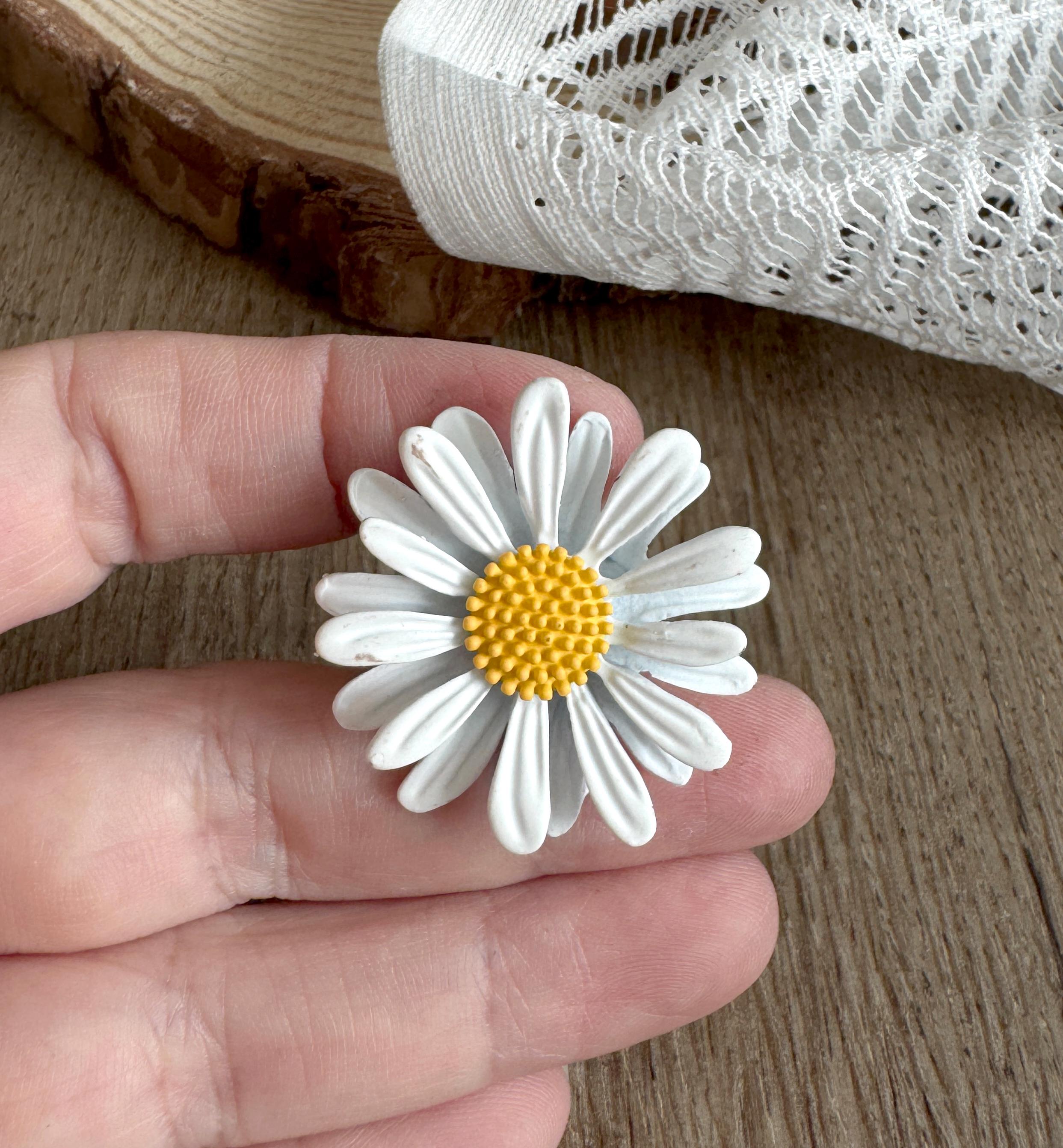White Daisy Drawer Knobs / the Daisy Cabinet / Gothic Home Decor