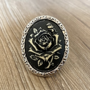 Gothic Rose drawer knobs / Rose cabinet / Gothic Home Decor / Relief  Shaped drawer knobs / Furniture Hardware,Z-432