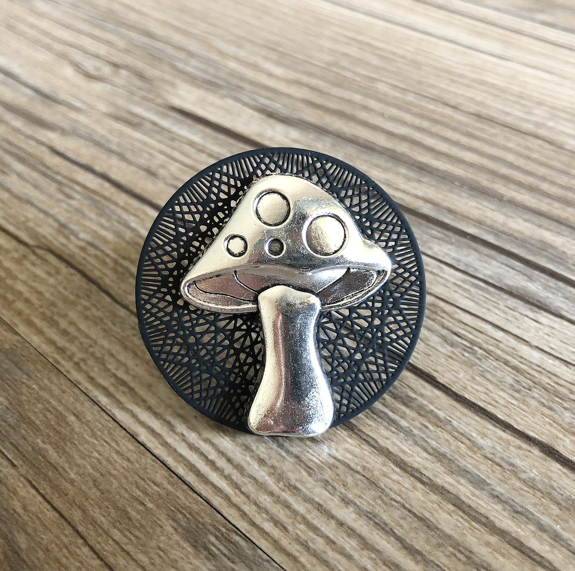 Silver Mushroom Drawer Knobs / Mushroom / Gothic Home Etsy
