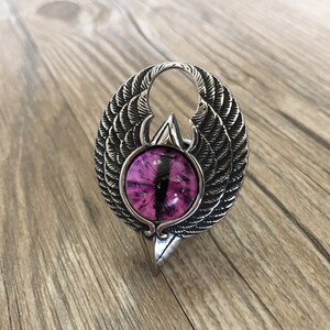 Silver Purple Devil's Eye Flying Eagle Drawer knobs / Cabinet Dresser Knobs/ Furniture knobs in Titanium Steel , Z-247