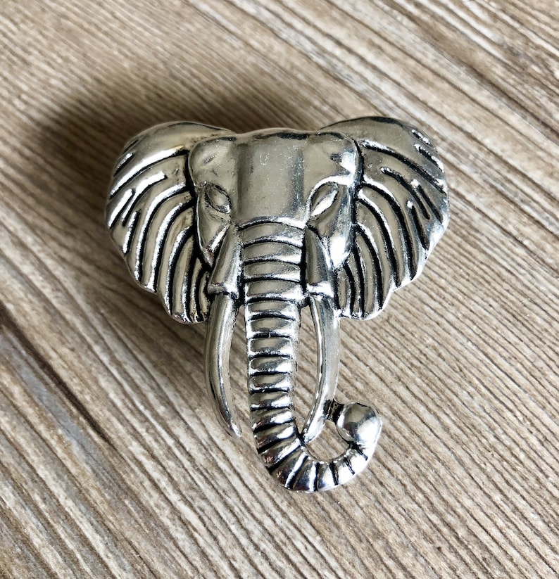 Silver Elephant Drawer Knobs / Elephant / Gothic Home Etsy