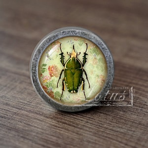 Insecto: perillas de cajón antiguas hechas a mano, tiradores de manijas/perillas de tocador, manijas de gabinete/herrajes para muebles