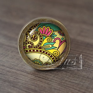 Paisley—Handmade Vintage Antique Drawer Knobs Pulls Handles/Dresser Knobs Cabinet Pull handles / Furniture Hardware