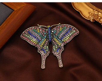 Gothic Butterfly Knobs Brass Knobs / Cabinet Dresser Knobs / Cabinet Knobs / Leaf Furniture knobs in Gold ,Z-1027