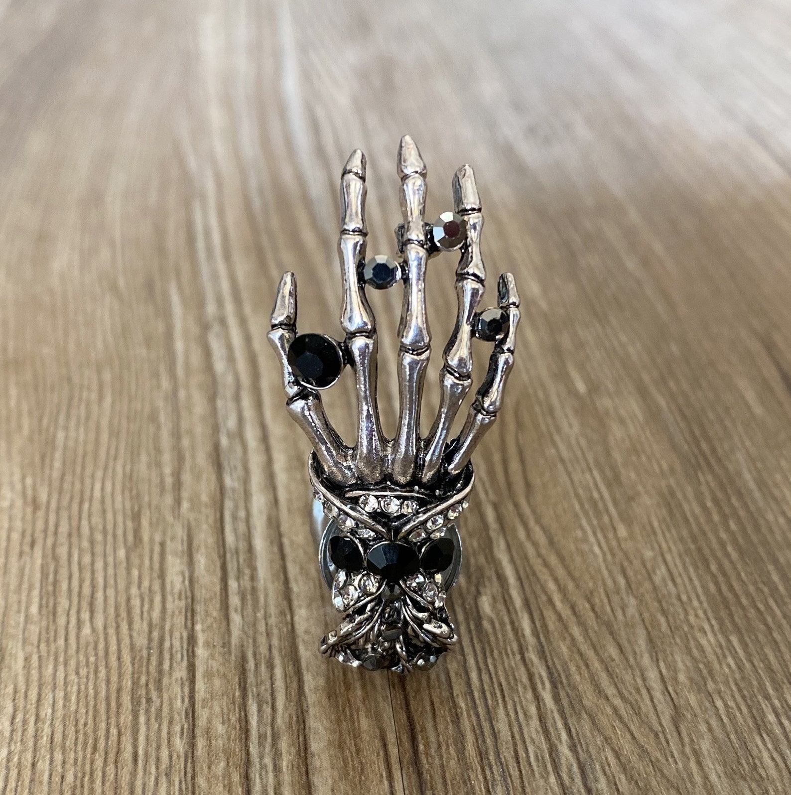 Gothic Skull Hand Knobs Brass Knobs / Dresser Knobs / Etsy