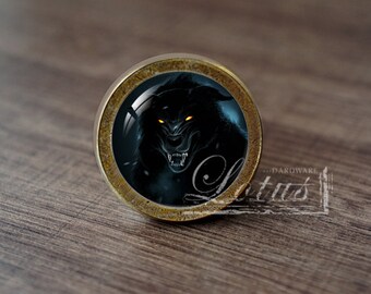 Wolf—Handmade Vintage Antique Drawer Knobs Pulls Handles/Dresser Knobs Cabinet Pull handles / Furniture Hardware