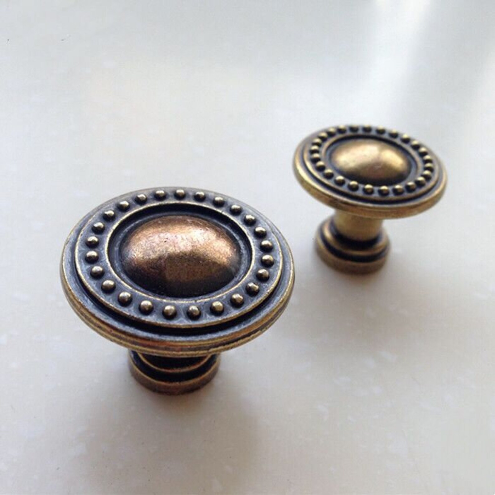 Retro Chic Knob Dresser Knobs / Antique Silver / Etsy