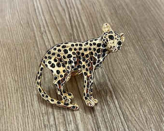 Gold bemalte Leopard Knäufe / Leopard Schrank / Gothic Wohndekor / Möbelbeschläge,Z-504
