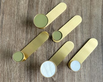 8 Color Brass Hook, Simple Wall Hanging, Handmade Brass Solid, Coat Hooks, Brass Hooks,CP-1187