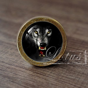 Wolf—Handmade Vintage Antique Drawer Knobs Pulls Handles/Dresser Knobs Cabinet Pull handles / Furniture Hardware