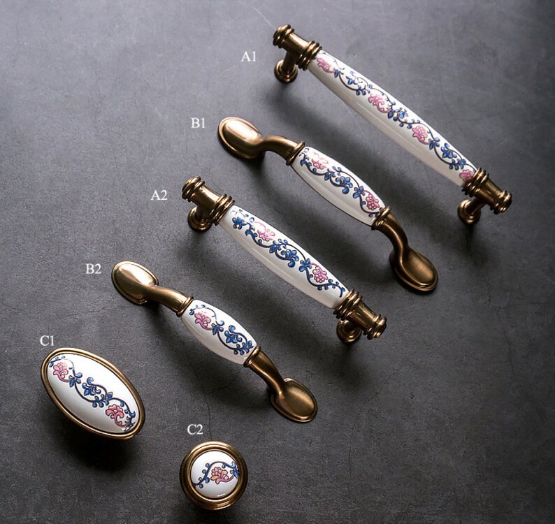 Ceramic Dresser Handles Drawer Knob Dresser Pull Ceramic Knobs Etsy