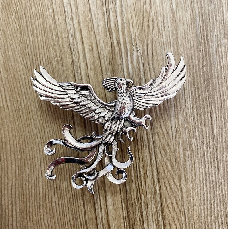 Silver Phoenix Drawer Knobs / Phoenix / Gothic Home Etsy