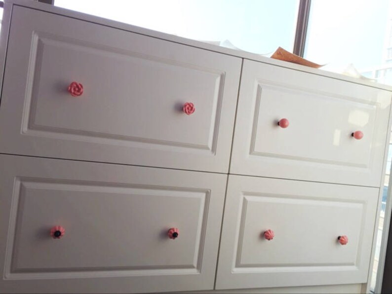Hand Painted Ceramic Knob Child Drawer Knobs Pulls Handles/ Etsy