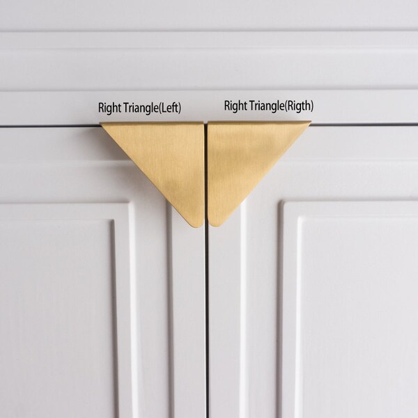 Triangle Drawer Pull Etsy