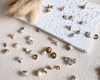 10mm 8mm 6mm rivets ,2 colors,pack of 50, half round acrylic pearl rivets studs, leather studs,leather craft decorative rivet MD3317233