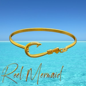 Fish Hook Bangle | Fish Hook Bracelet | Gift for Fisherman | Gift for Lady Angler
