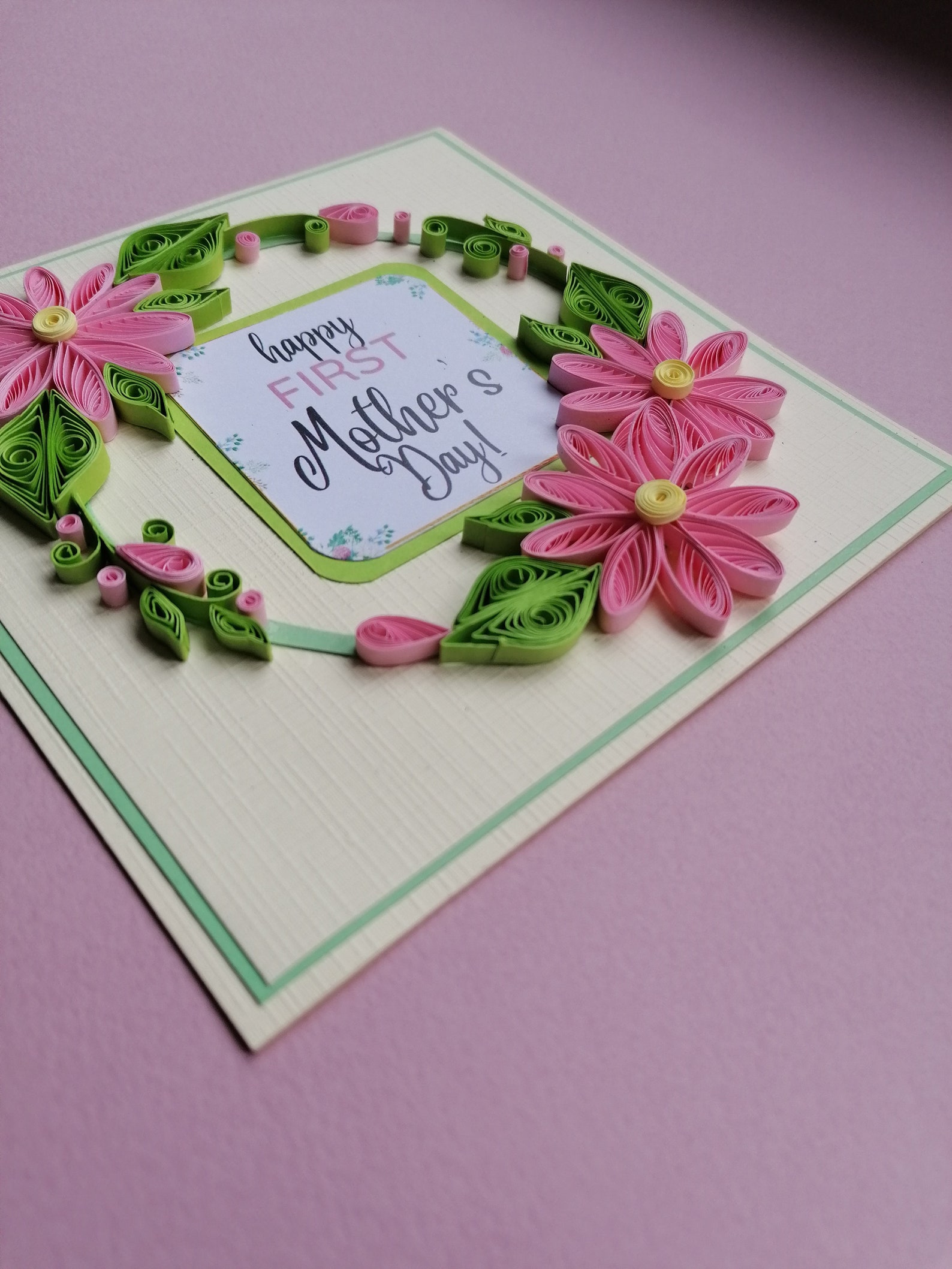 First Mother's Day Quilling Card , Mothers Day Card , Mother's Day Card