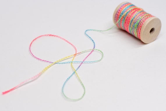 journaling suppliesSpeciality YarnsPlanner DIYDecorative Yarn Whimsical Knot Fancy Yarn on Mini Bobbin
