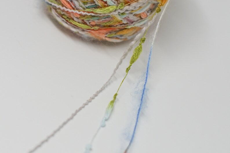50g Fall Lake Fancy Yarn Mixed Yarn Textile Art DIYmixed mediaembellishmentdecorationgift wrappingjournalsscrapbooks