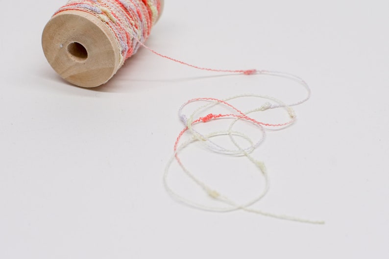 journaling suppliesSpeciality YarnsPlanner DIYDecorative Yarn Whimsical Knot Fancy Yarn on Mini Bobbin