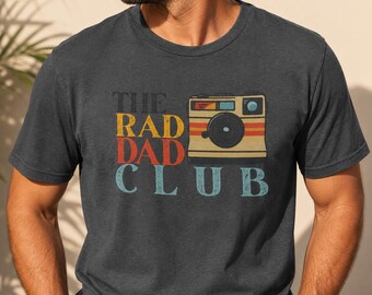 Father's Day Gift for Dad - The Rad Dad Club T-Shirt — Retro Camera Tee