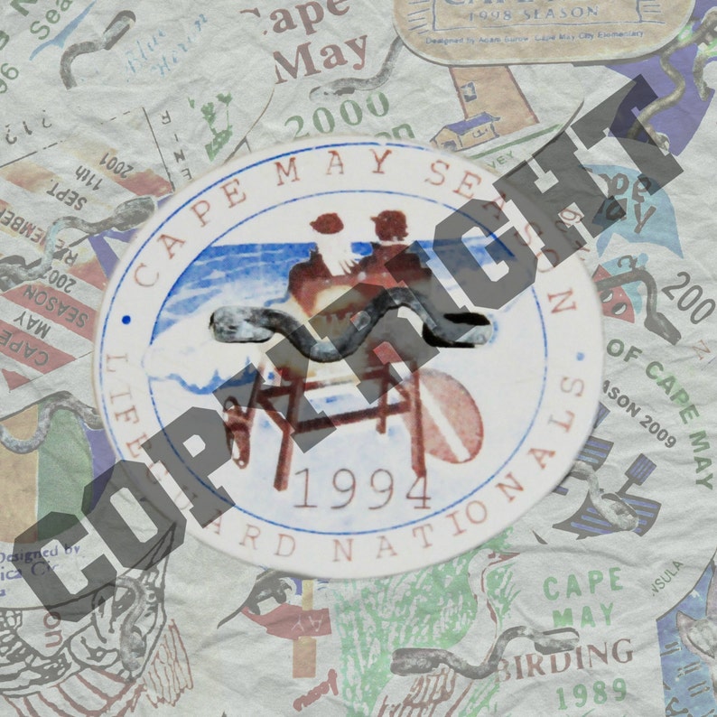 2006 Cape May Beach Tag Wall Art Etsy