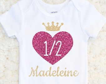 Filles 1st Anniversaire Gâteau Smash Body Ou T-SHIRT personnalisé avec nom
