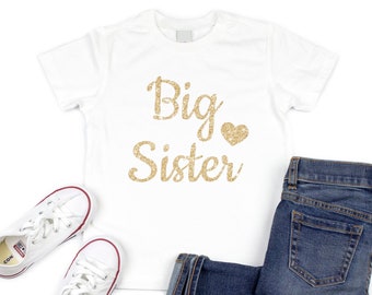 Big Sister Tee - Pregnancy Annoucement Shirt - Big Sister - Sister Shirt - New Baby Announcement - Sibling Shirt - Big Sister Little Sister