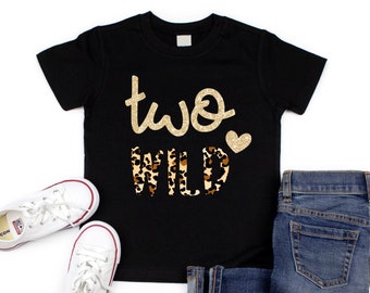 2nd Birthday Shirt Girl - Two Wild Animal Print Birthday Tee - Birthday Girl Second Birthday Shirt - Two Wild Tee - Animal Print Shirt